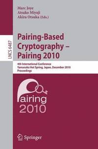 bokomslag Pairing-Based Cryptography - Pairing 2010