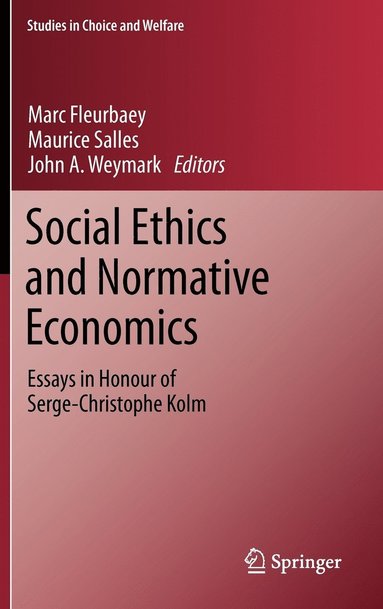 bokomslag Social Ethics and Normative Economics