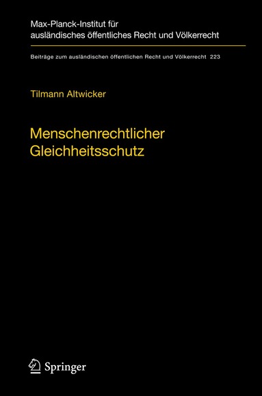 bokomslag Menschenrechtlicher Gleichheitsschutz