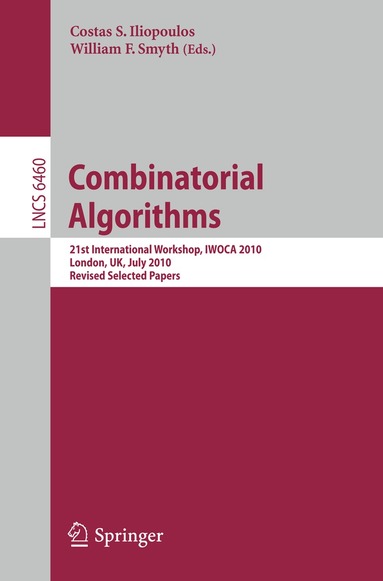 Costas S. Iliopoulos, William F. Smyth - Combinatorial Algorithms, Häftad