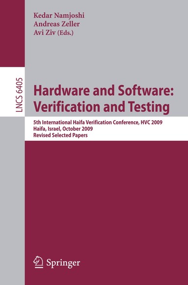 Kedar Namjoshi, Andreas Zeller, Avi Ziv - Hardware and Software: Verification and Testing, Häftad