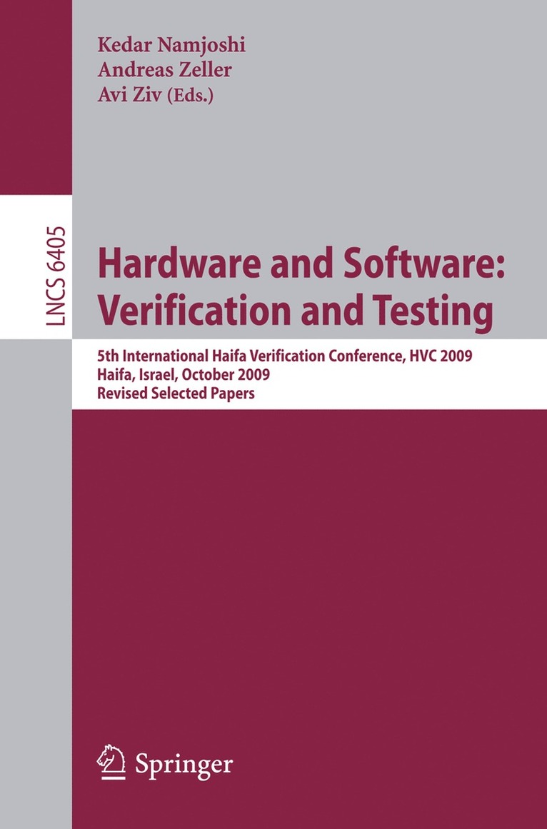 Hardware and Software: Verification and Testing 1