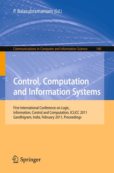 P. Balasubramaniam - Control, Computation and Information Systems, Häftad