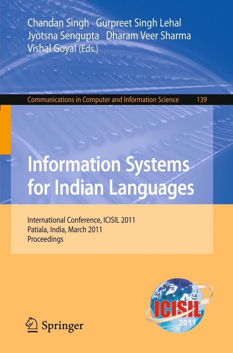 Information Systems for Indian Languages 1