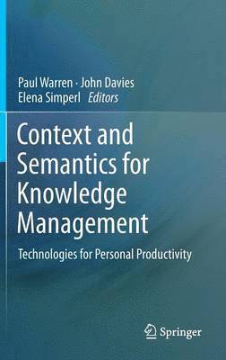 bokomslag Context and Semantics for Knowledge Management