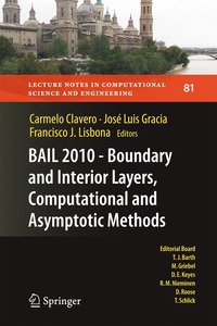 bokomslag BAIL 2010 - Boundary and Interior Layers, Computational and Asymptotic Methods