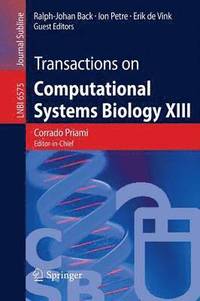bokomslag Transactions on Computational Systems Biology XIII