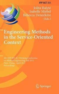 bokomslag Engineering Methods in the Service-Oriented Context