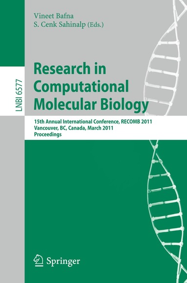 Vineet Bafna, S. Cenk Sahinalp - Research in Computational Molecular Biology, Häftad