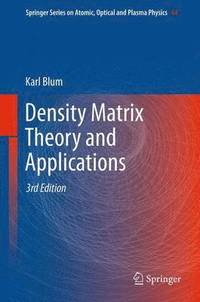 bokomslag Density Matrix Theory and Applications