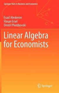 bokomslag Linear Algebra for Economists