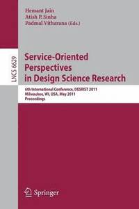 bokomslag Service-Oriented Perspectives in Design Science Research