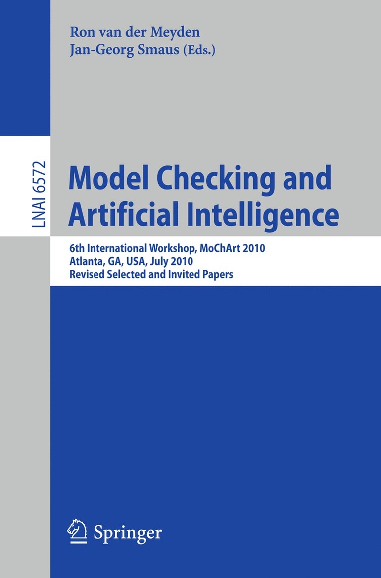 Ron van der Meyden, Jan-Georg Smaus, Ron Van Der Meyden - Model Checking and Artificial Intelligence, Häftad