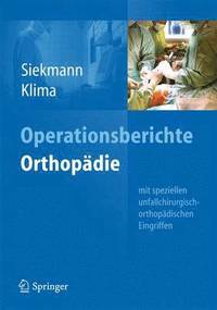 bokomslag Operationsberichte Orthopdie