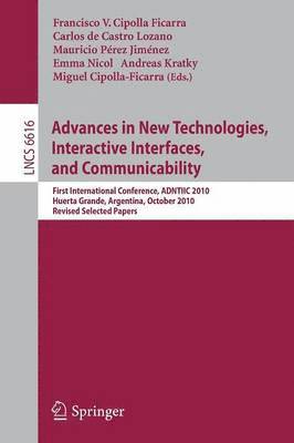 bokomslag Advances in New Technologies, Interactive Interfaces, and Communicability