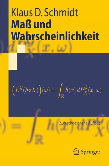 Klaus D. Schmidt - Maß und Wahrscheinlichkeit, Häftad