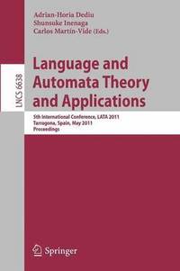 bokomslag Language and Automata Theory and Applications