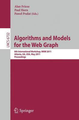 bokomslag Algorithms and Models for the Web-Graph