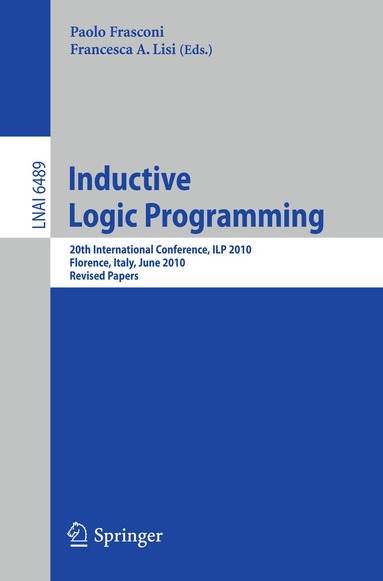 Paolo Frasconi, Francesca A. Lisi - Inductive Logic Programming, Häftad