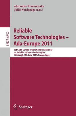 bokomslag Reliable Software Technologies - Ada-Europe 2011