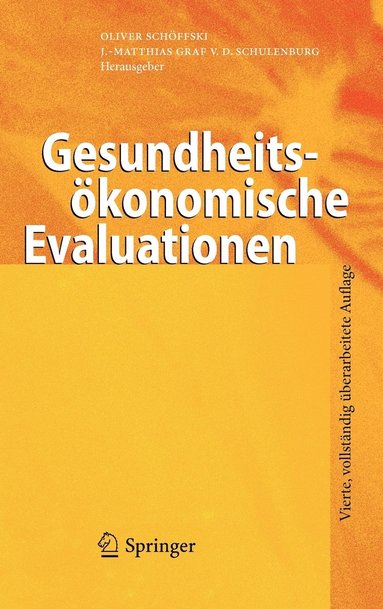 bokomslag Gesundheitskonomische Evaluationen