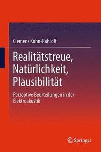 bokomslag Realittstreue, Natrlichkeit, Plausibilitt