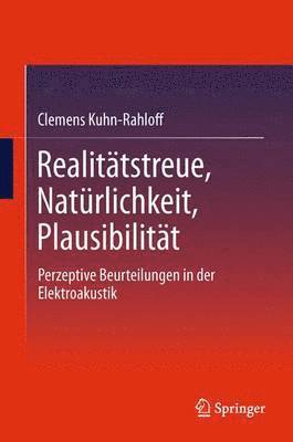 bokomslag Realittstreue, Natrlichkeit, Plausibilitt