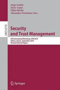 bokomslag Security and Trust Management