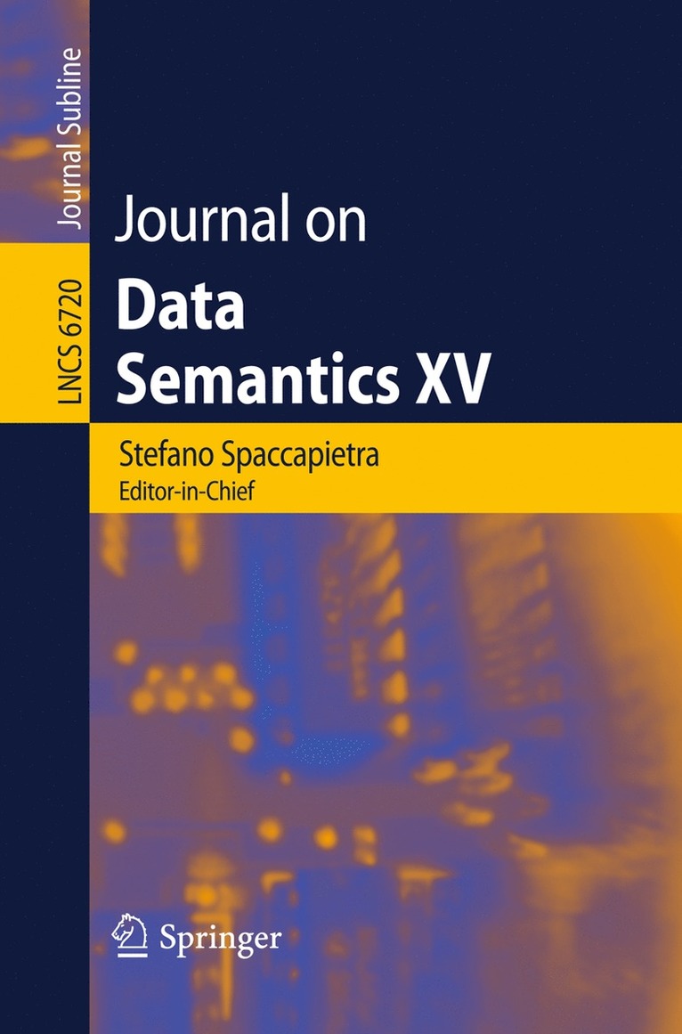 Stefano Spaccapietra - Journal on Data Semantics XV, Häftad