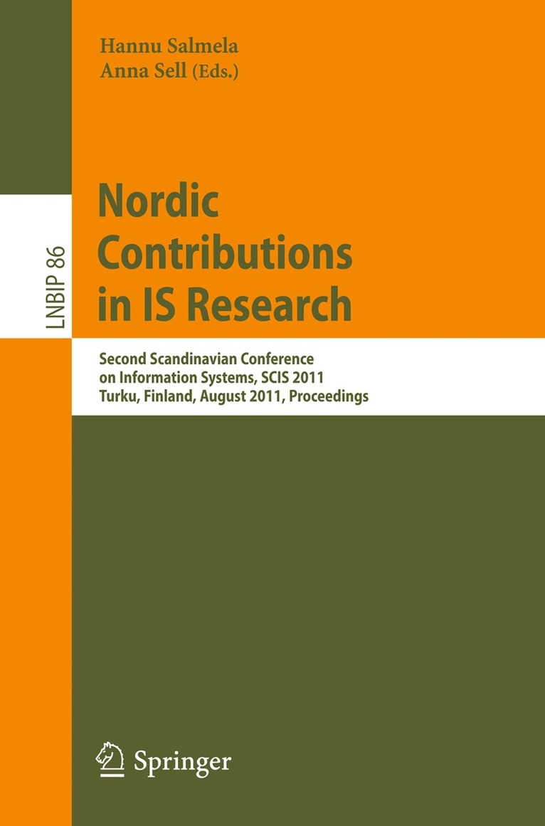 Hannu Salmela, Anna Sell - Nordic Contributions in IS Research, Häftad