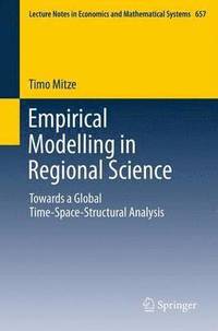 bokomslag Empirical Modelling in Regional Science