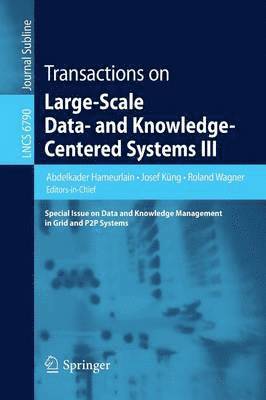 Transactions on Large-Scale Data- and Knowledge-Centered Systems III