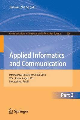 Jianwei Zhang - Applied Informatics and Communication, Part III, Häftad