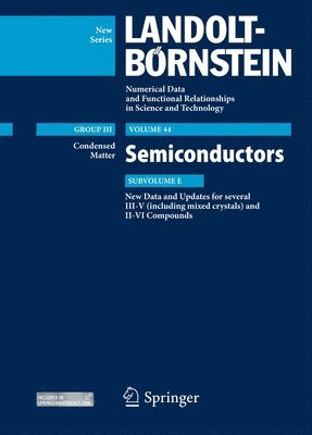 Ulrich Rössler, Ulrich Rossler - New Data and Updates for several III-V (including mixed crystals) and II-VI Compounds, Inbunden