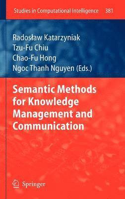 bokomslag Semantic Methods for Knowledge Management and Communication