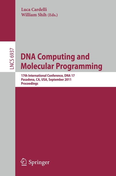 Luca Cardelli, William Shih - DNA Computing and Molecular Programming, Häftad