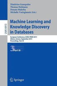 bokomslag Machine Learning and Knowledge Discovery in Databases, Part III