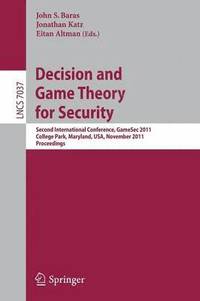 bokomslag Decision and Game Theory for Security