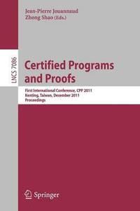 bokomslag Certified Programs and Proofs