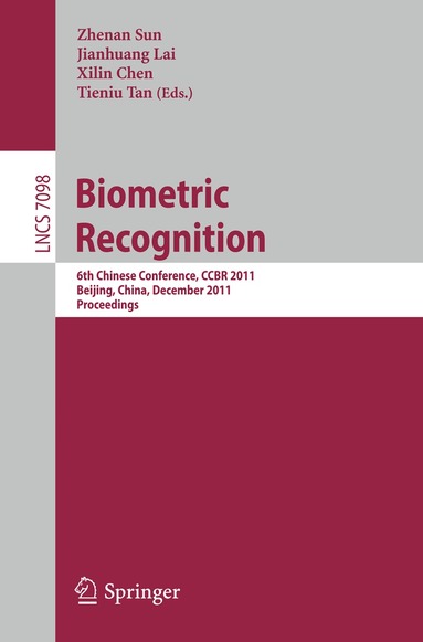 Zhenan Sun, Jianhuang Lai, Xilin Chen, Tieniu Tan - Biometric Recognition, Häftad