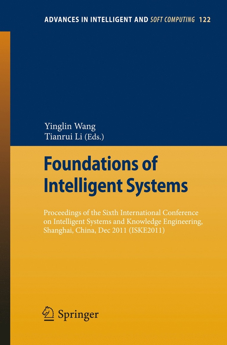 Yinglin Wang, Tianrui Li - Foundations of Intelligent Systems, Häftad