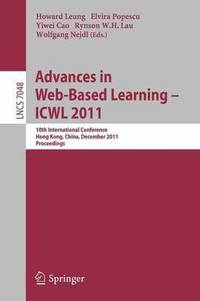 bokomslag Advances in Web-based Learning - ICWL 2011