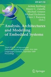 bokomslag Analysis, Architectures and Modelling of Embedded Systems