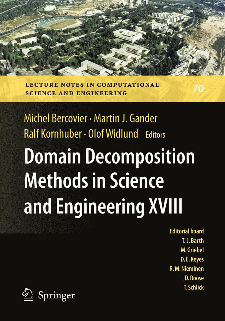 Michel Bercovier, Martin Gander, Ralf Kornhuber, Olof Widlund - Domain Decomposition Methods in Science and Engineering XVIII, Häftad