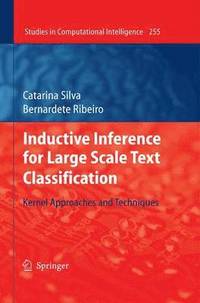 bokomslag Inductive Inference for Large Scale Text Classification