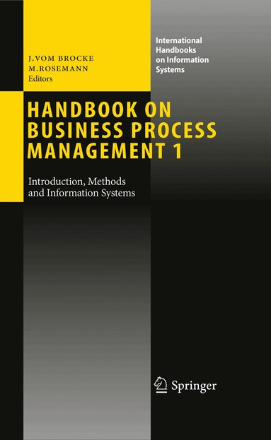 Jan vom Brocke, Michael Rosemann - Handbook on Business Process Management 1, Häftad