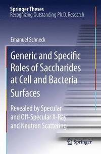 bokomslag Generic and Specific Roles of Saccharides at Cell and Bacteria Surfaces