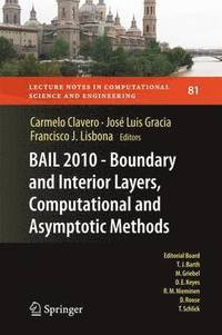 bokomslag BAIL 2010 - Boundary and Interior Layers, Computational and Asymptotic Methods