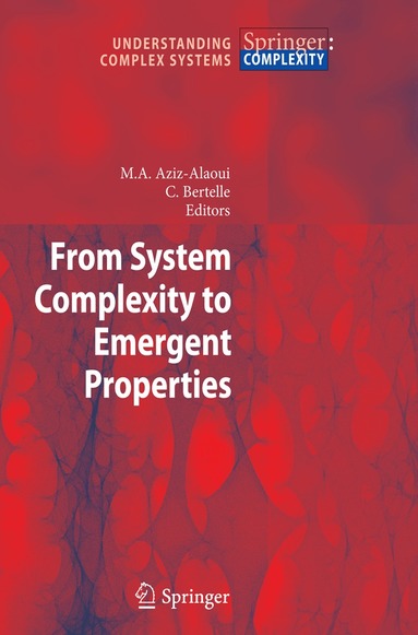 Moulay Aziz-Alaoui, Cyrille Bertelle - From System Complexity to Emergent Properties, Häftad