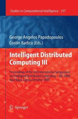 Intelligent Distributed Computing III 1
